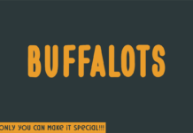 Buffalots Font Poster 1