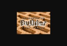 Builder Font Poster 1