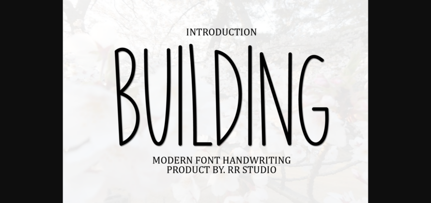 Building Font Poster 3