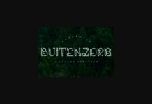 Buitenzorg Font Poster 1