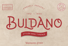 Buldano Font Poster 1