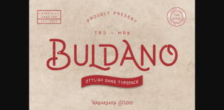 Buldano Font Poster 1