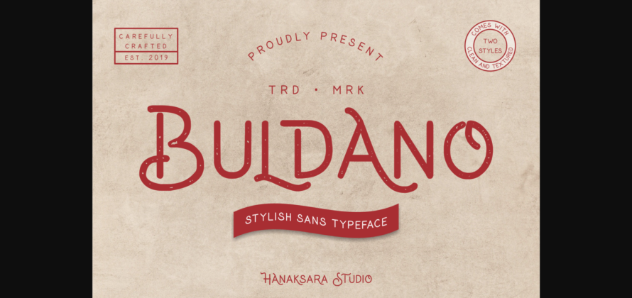 Buldano Font Poster 1
