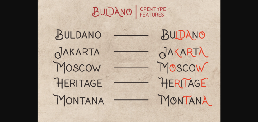 Buldano Font Poster 11