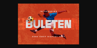 Buleten Font Poster 1