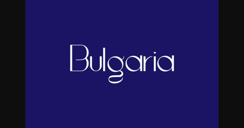 Bulgaria Font Poster 3