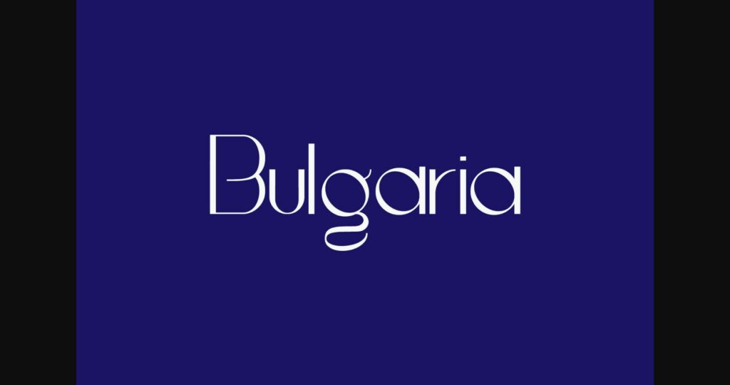 Bulgaria Font Poster 1