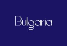 Bulgaria Font Poster 1