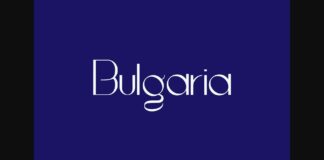 Bulgaria Font Poster 1