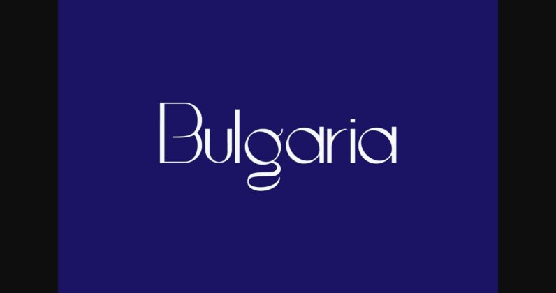 Bulgaria Font Poster 1