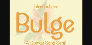 Bulge Font Poster 1