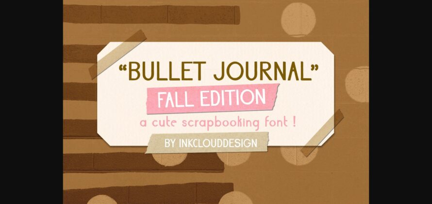 Bullet Journal Fall Font Poster 3