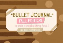 Bullet Journal Fall Font Poster 1