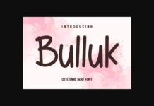 Bulluk Font Poster 1
