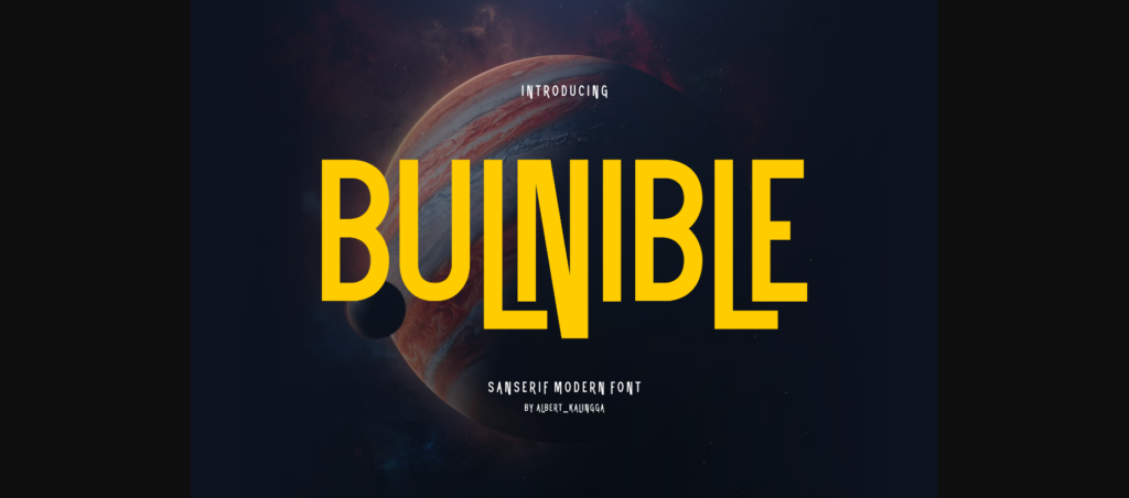 Bulnible Font Poster 3