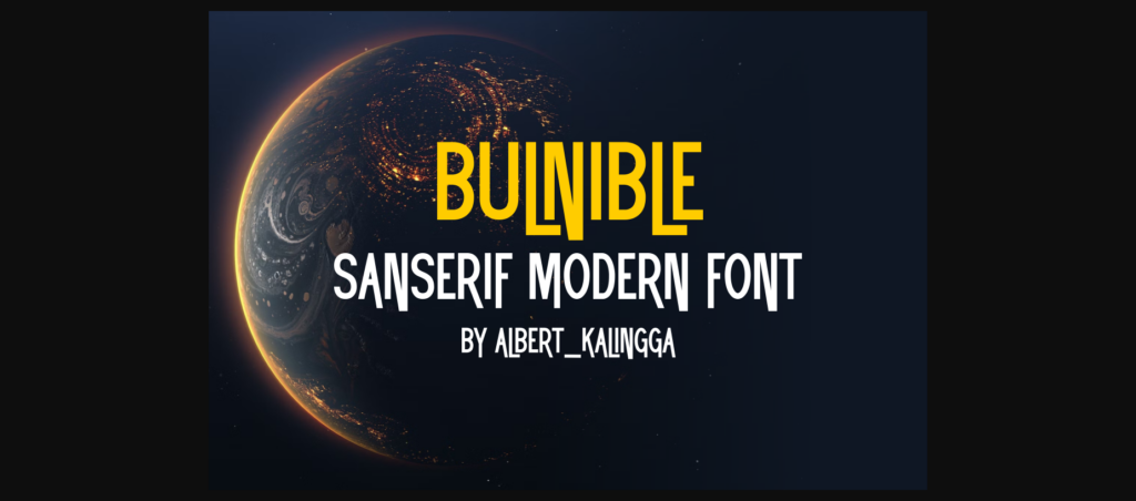 Bulnible Font Poster 4