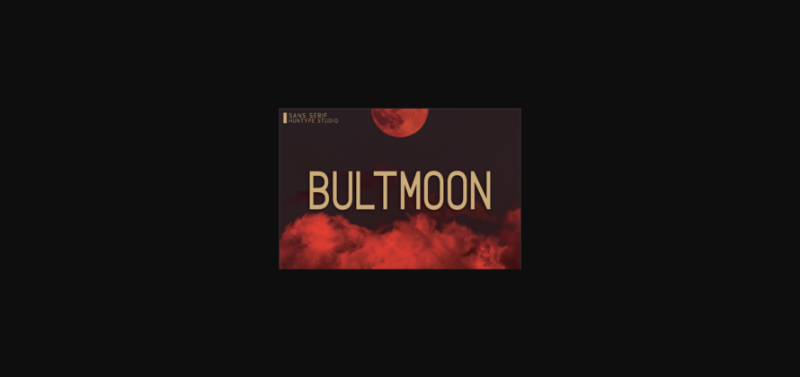 Bultmoon Font Poster 3