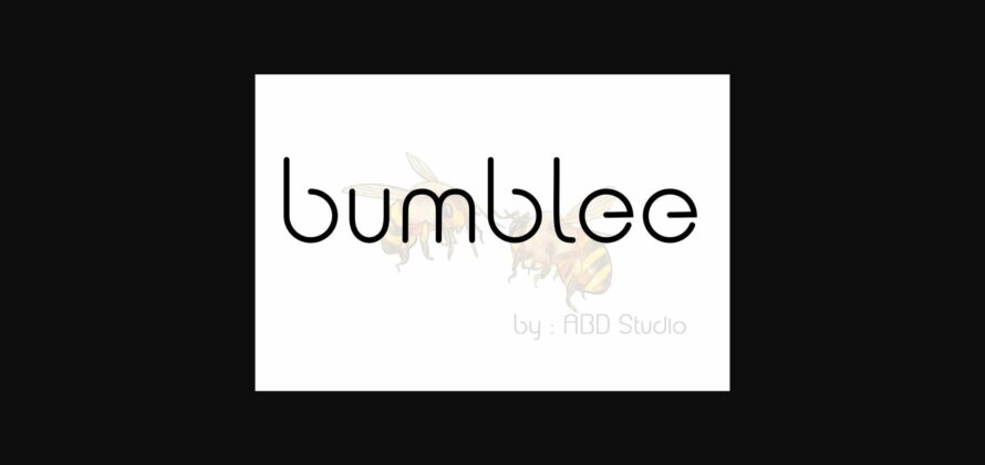 Bumblee Font Poster 3