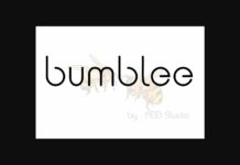 Bumblee Font Poster 1