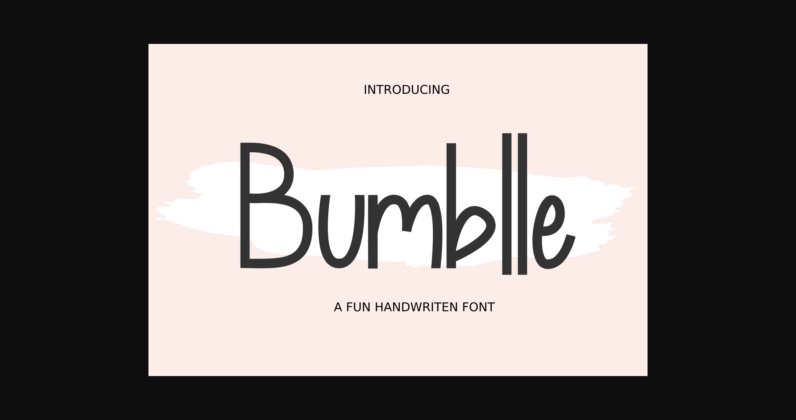 Bumblle Font Poster 3