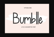 Bumblle Font Poster 1