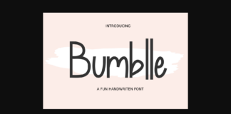 Bumblle Font Poster 1