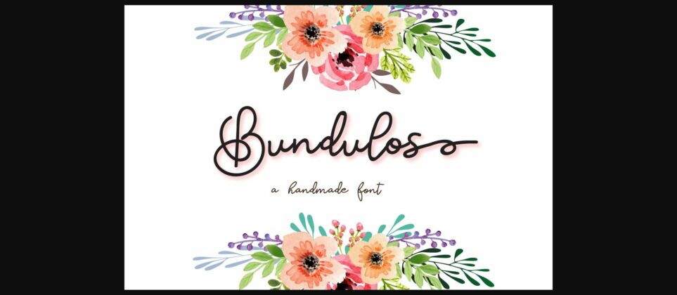 Bundulos Font Poster 3