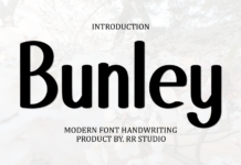 Bunley Font Poster 1