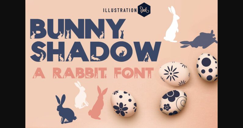 Bunny Shadow Font Poster 3