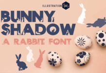 Bunny Shadow Font Poster 1