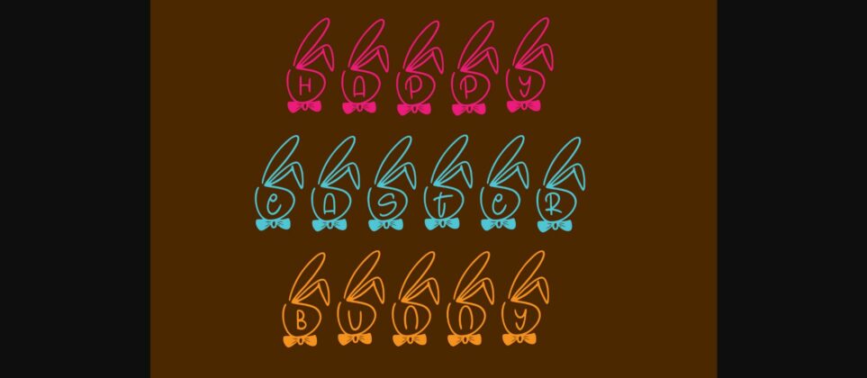 Bunny Sweety Font Poster 4