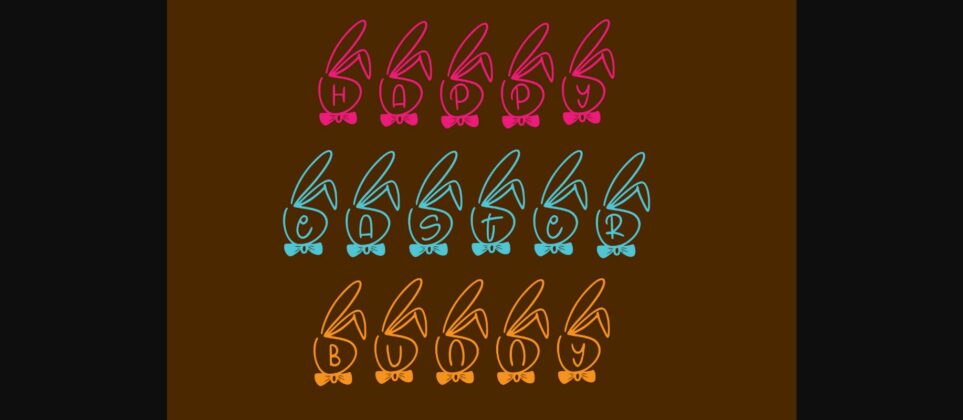 Bunny Sweety Font Poster 4