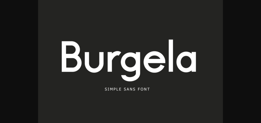 Burgela Font Poster 3