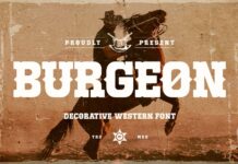 Burgeon Font Poster 1