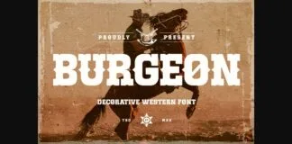 Burgeon Font Poster 1