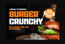 Burger Crunchy Font Poster 1