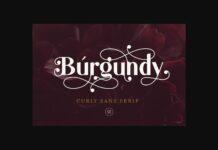 Burgundy Font Poster 1