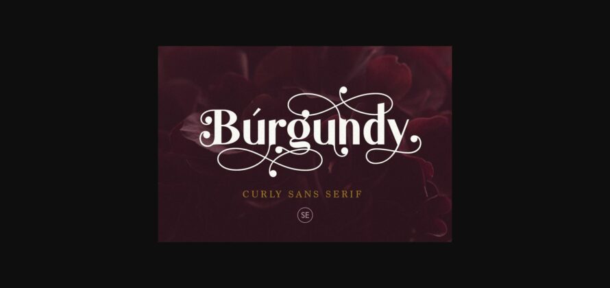 Burgundy Font Poster 1
