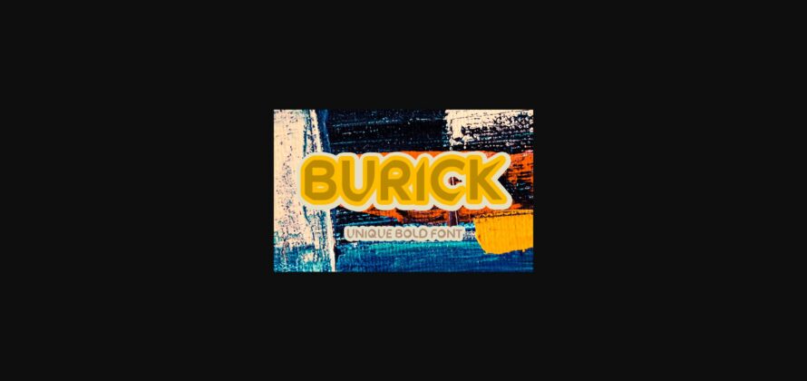 Burick Font Poster 3