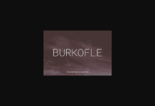 Burkofle Font Poster 1