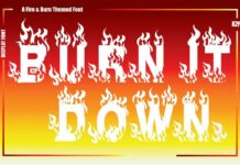 Burn It Down Font Poster 1