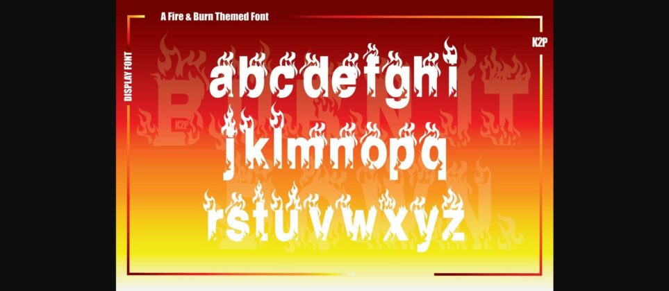 Burn It Down Font Poster 5