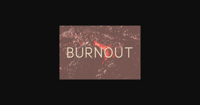 Burnout Font Poster 3