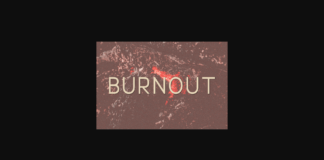 Burnout Font Poster 1