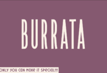 Burrata Font Poster 1