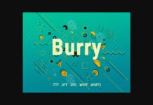 Burry Font Poster 1