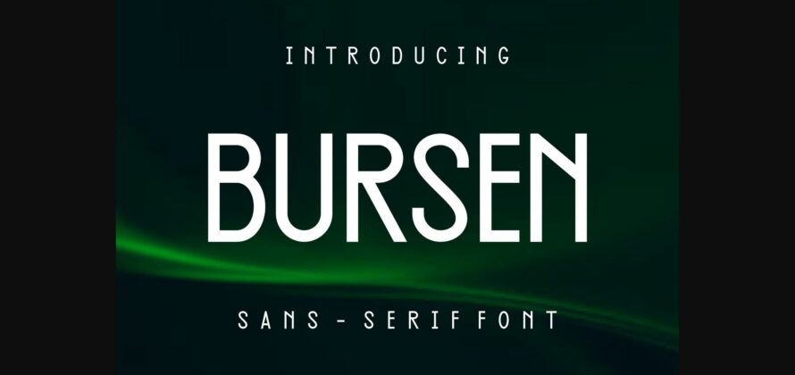 Bursen Font Poster 3