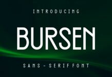 Bursen Font Poster 1