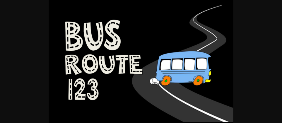 Bus Route 123 Font Poster 3