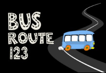 Bus Route 123 Font Poster 1